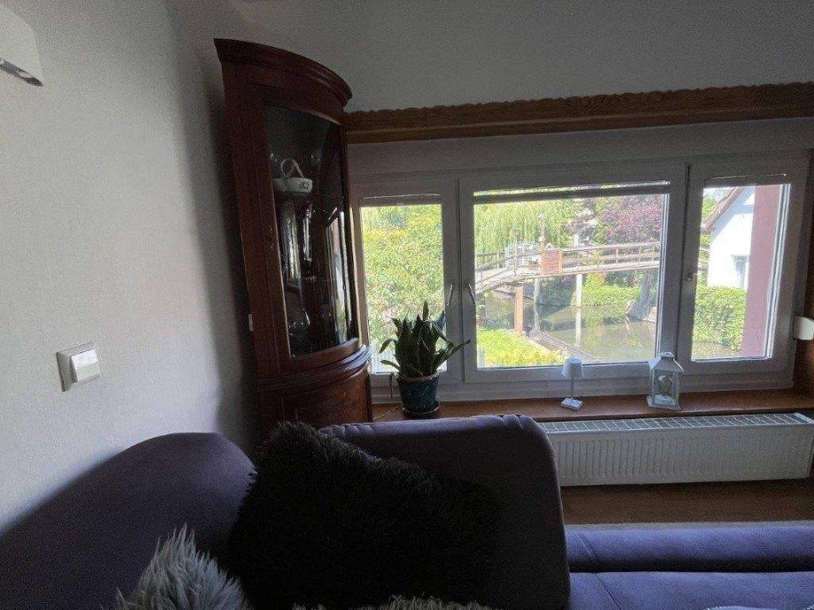 Blick aus dem Wohnzimmer Zweifamilienhaus L�bbenau/Spreewald