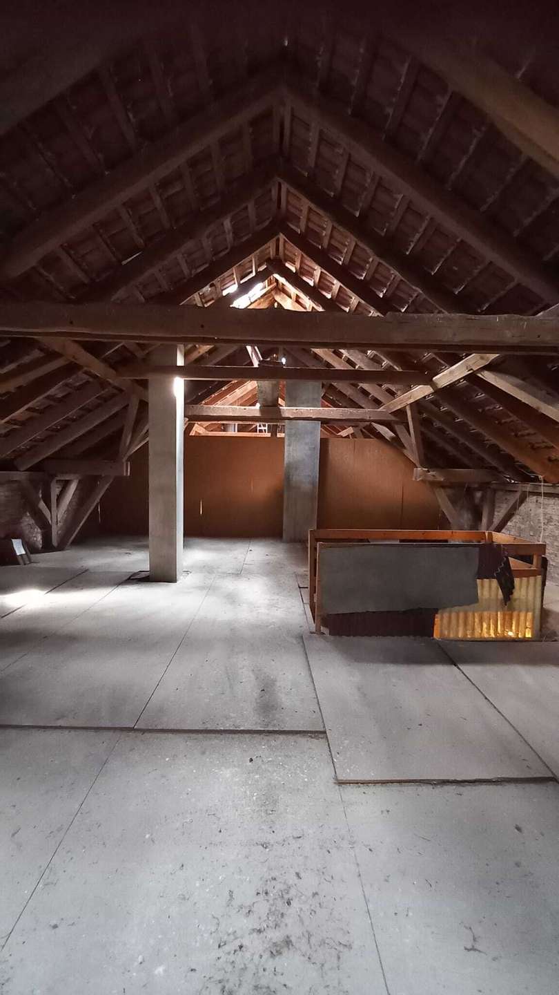 Dachausbau m�glich Doppelhaush�lfte Bestensee