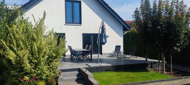 S�dseite Terrasse Bad Belzig Haus Modern wohnen & Zukunft gestalten - EFH mit Ausbaureserve in Bad Belzig