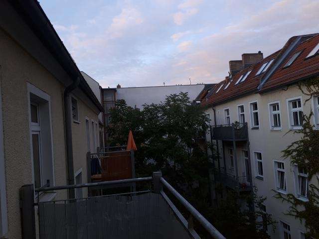 Balkon Blick Maisonettewohnung Berlin