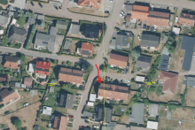 Luftbild Ihr Zuhause auf der Sonneninsel Usedom - Reihenendhaus mit Wintergarten